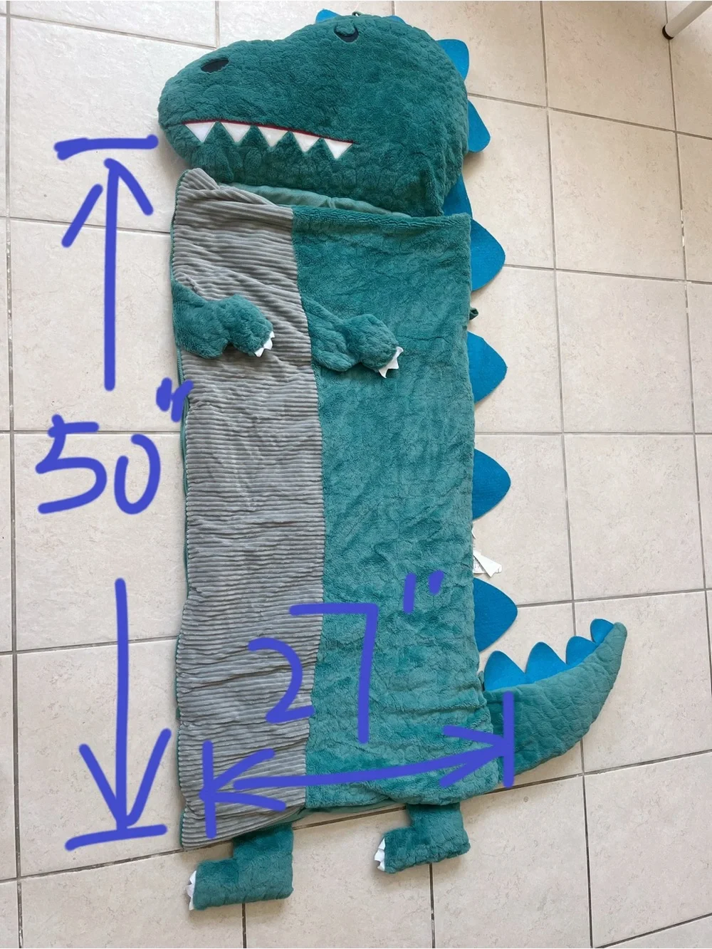 Dinosaur Sleeping Bag for Kids